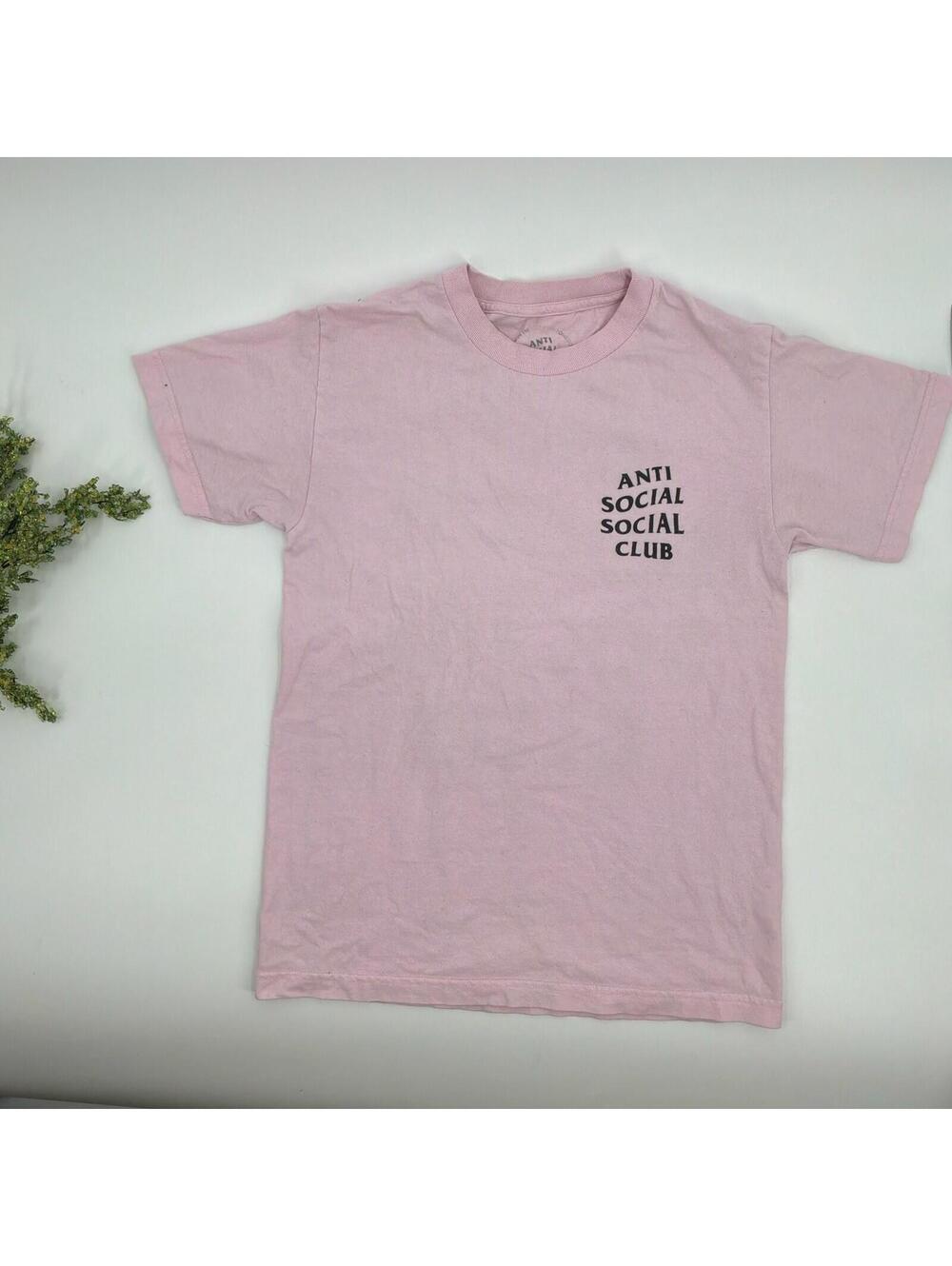 Anti Social Social Club Pink Crewneck Tee Short Women’s Size S